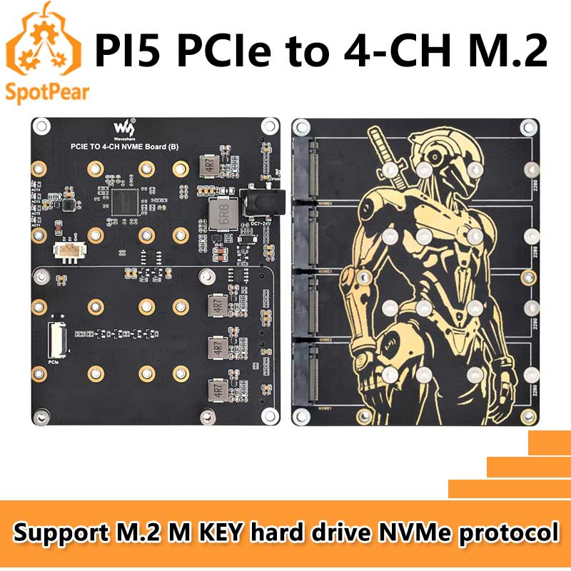 Argon One V3 M.2 Nvme Case - Raspberry Pi 5 PCIe to 4-CH