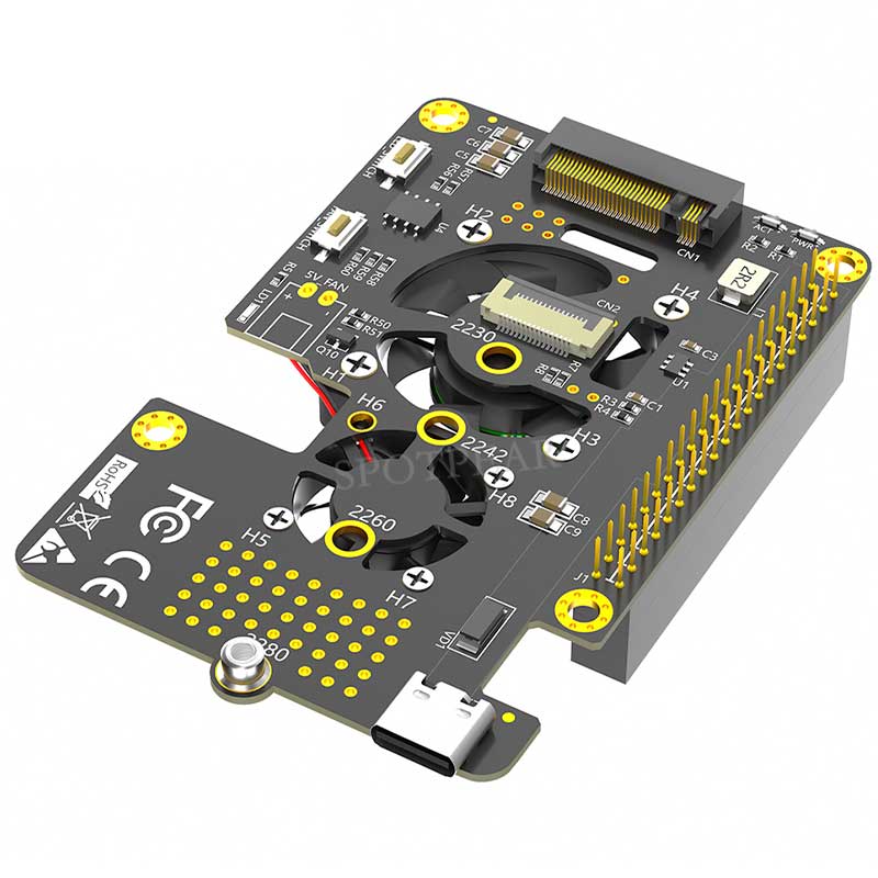 Raspberry Pi 5 PCIe to M.2 NVM - Argon One V3 M.2 Nvme Case ulasan dan harga